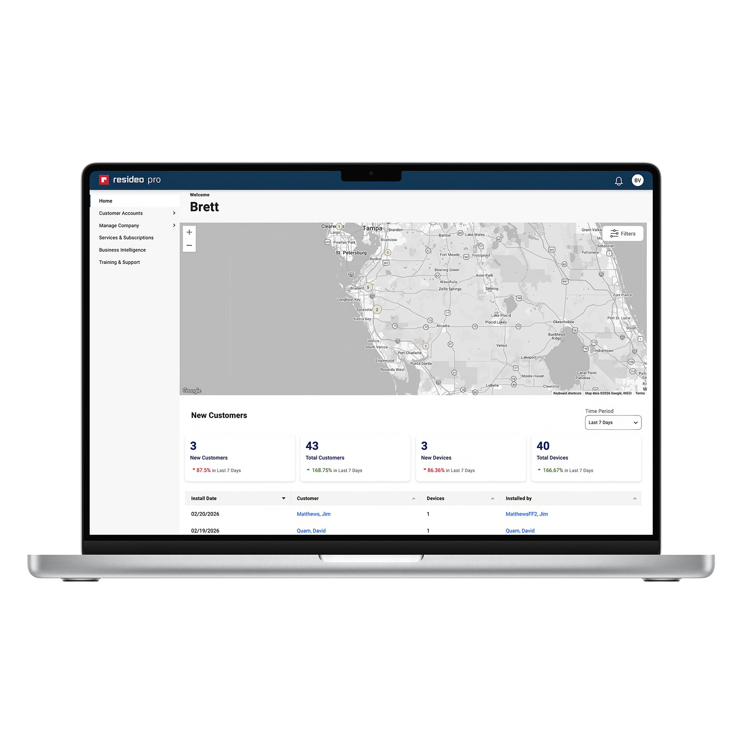 Pro-IQ-Security - Device Home (Laptop) - front